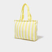 Sac cabas rectangulaire jaune femme