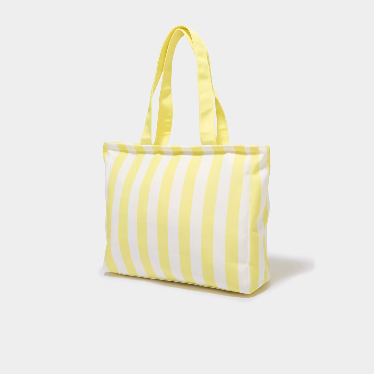 Sac cabas rectangulaire jaune femme