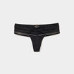 Shorty string dentelle noir femme