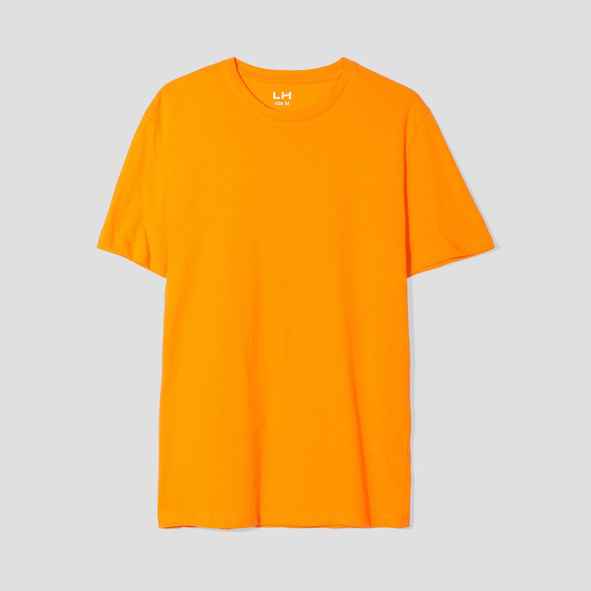 T-shirt en coton manches courtes orange homme