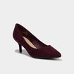 Escarpins &agrave; talons aiguilles bordeaux femme