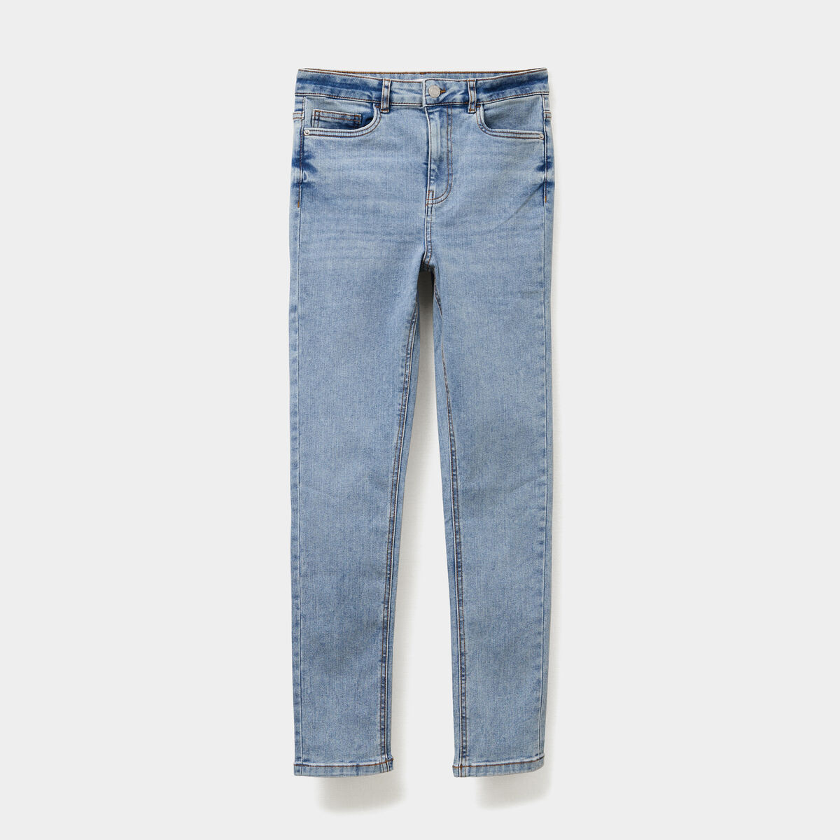 Jeans skinny taille haute denim double stone femme