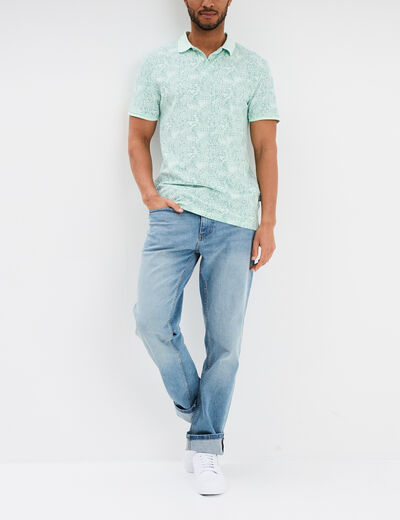 Polo manches courtes Creeks vert pastel homme