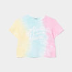 T-shirt droit court col rond Creeks blanc fille