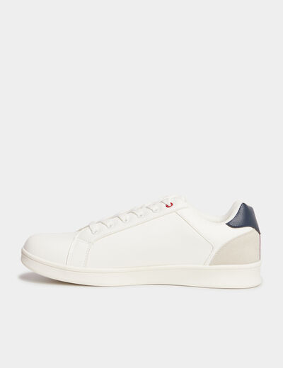 Tennis basses à lacets Aspern blanc homme