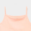 D&eacute;bardeur bretelles fines en coton orange fluo fille