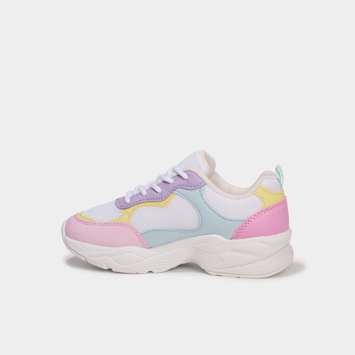 Baskets running semelle m&eacute;moire de forme multicolore fille