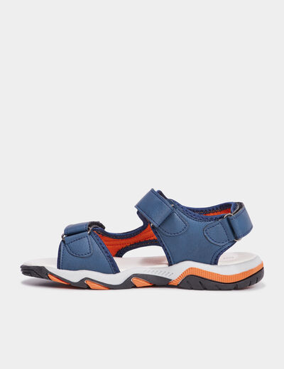 Sandales à scratchs Trappeur bleu garçon