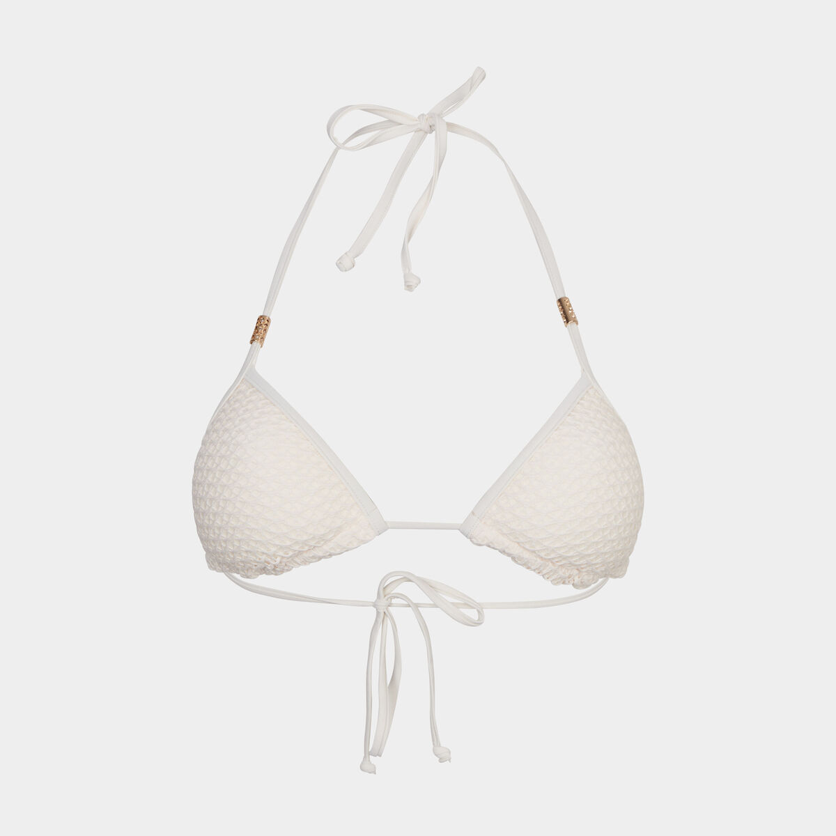 Haut de maillot triangle coordonnable ivoire femme