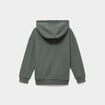 Sweat hoodie doubl&eacute; &agrave; capuche oversize vert kaki gar&ccedil;on