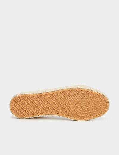 Tennis basses en toile sable femme