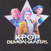 T-shirt coton K-pop Demon Hunters gris fonc&eacute; fille