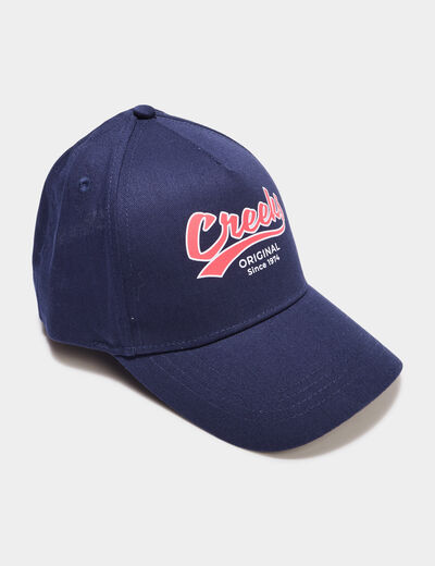 Casquette coton Creeks bleu marine garçon