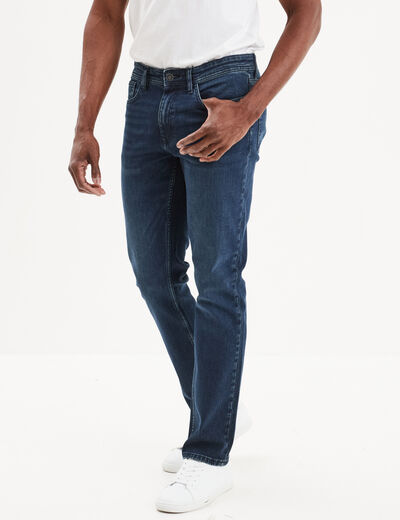 Jeans denim straight 5 poches Creeks denim blue black homme