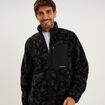 Veste effet sherpa zipp&eacute;e 3 poches noir homme