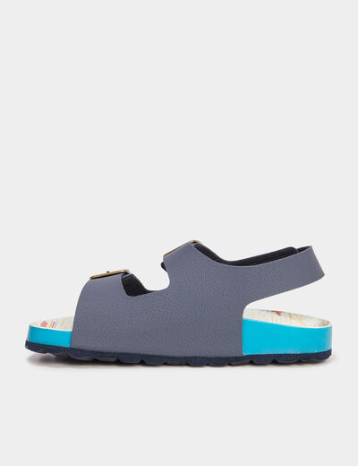 Sandales avec boucles Kickers bleu marine garçon
