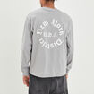 T-shirt manches longues gris clair homme