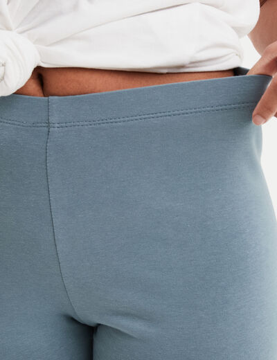 Legging long taille haute gris femme