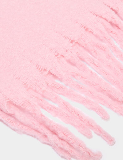 &Eacute;charpe &agrave; franges rose fille