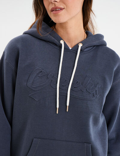 Sweat à capuche hoodie Creeks Original bleu foncé femme