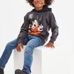 Sweat à capuche hoodie Dragon Ball Goku gris foncé garçon