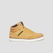Baskets montantes à lacets jaune homme