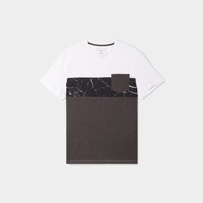T-shirt manches courtes 1 poche Liberto gris foncé homme