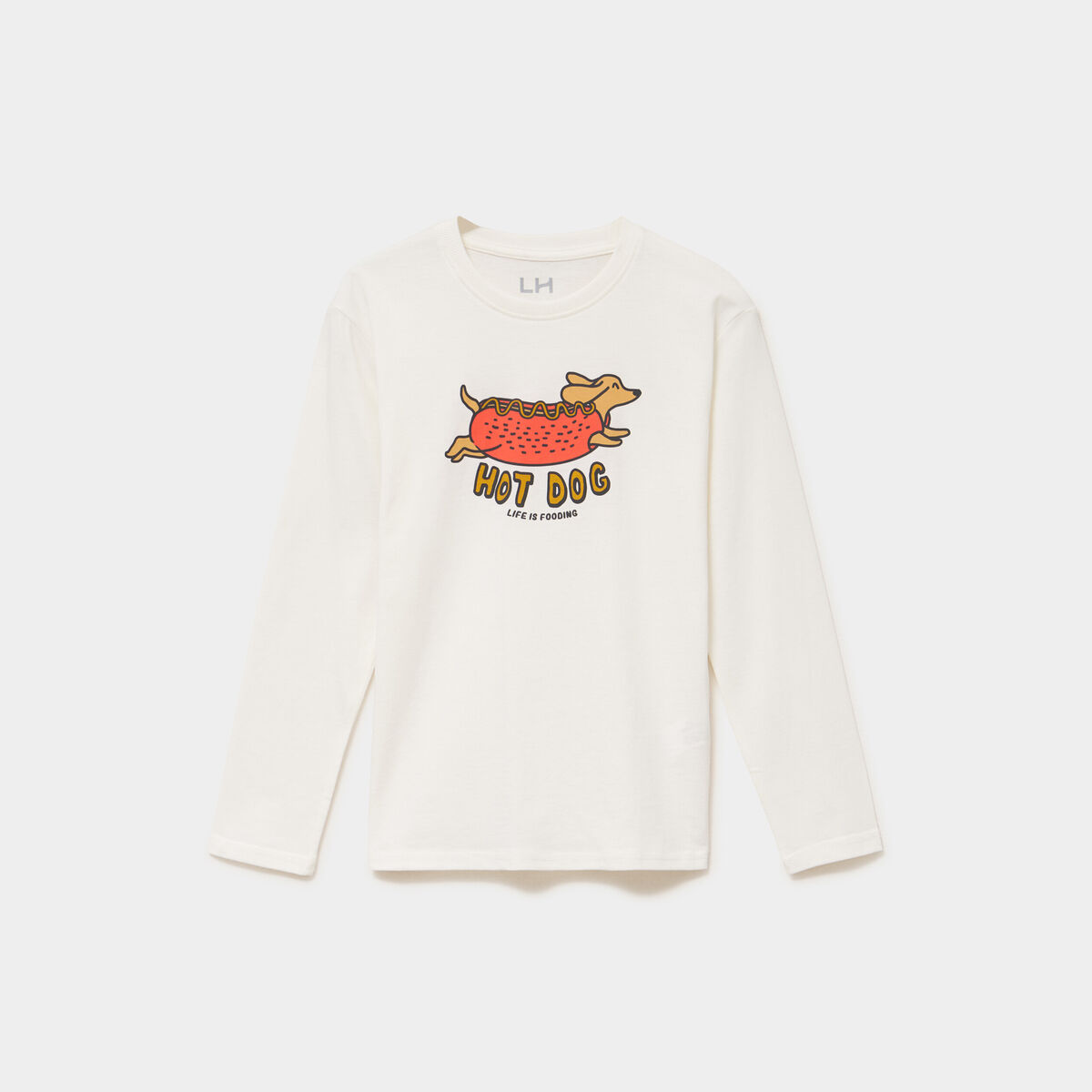 T-shirt manches longues coton blanc gar&ccedil;on
