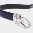 Ceinture r&eacute;versible bleu marine homme
