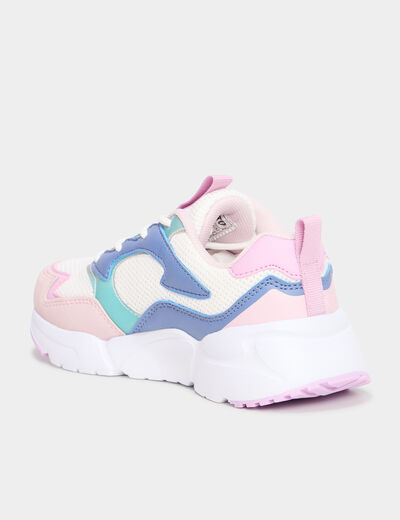 Baskets running semelle mémoire de forme multicolore fille