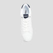 Tennis basses &agrave; lacets blanc homme