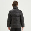 Doudoune col montant zippée noir femme