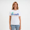 T-shirt manches courtes Stitch blanc femme
