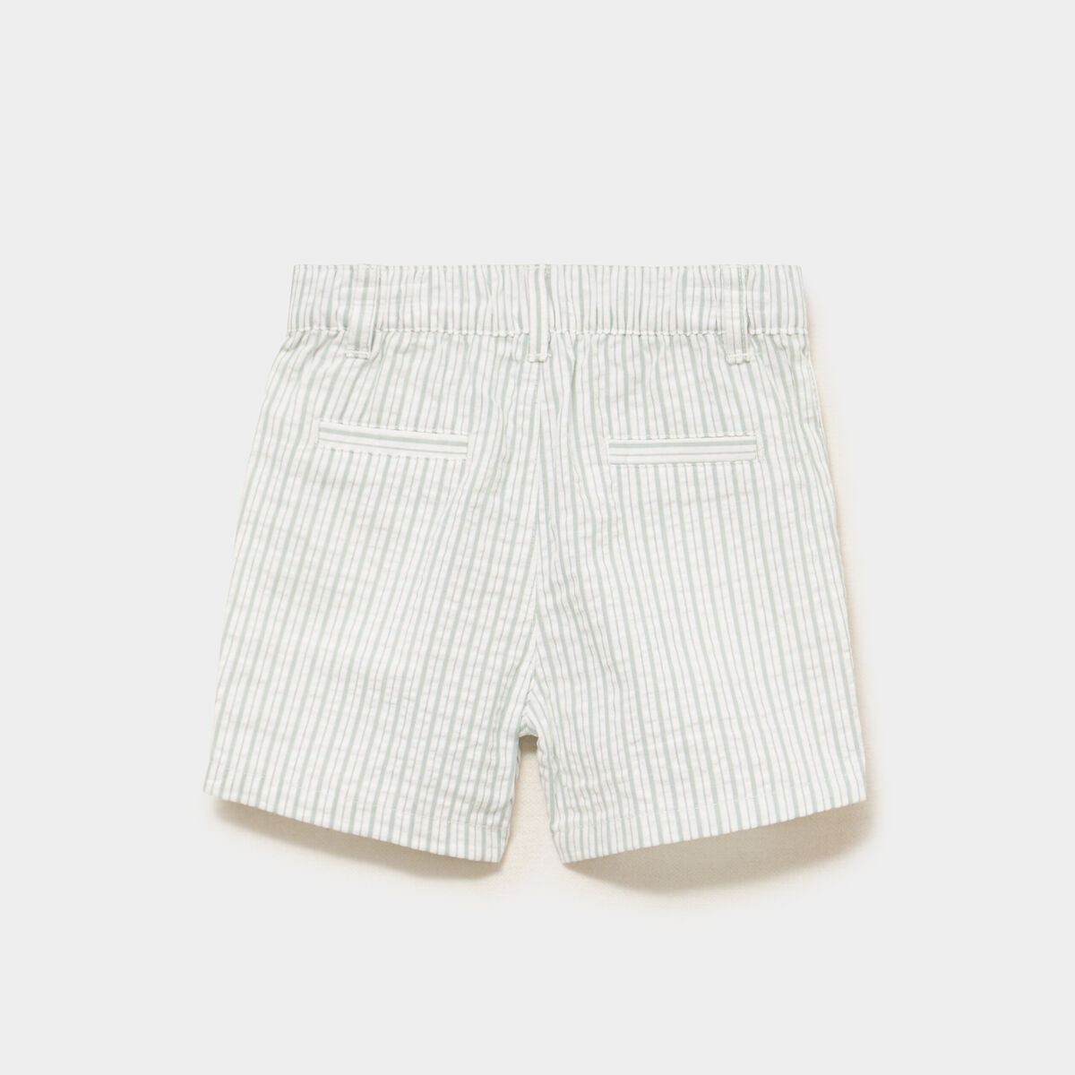 Short droit coton vert pastel b&eacute;b&eacute; gar&ccedil;on