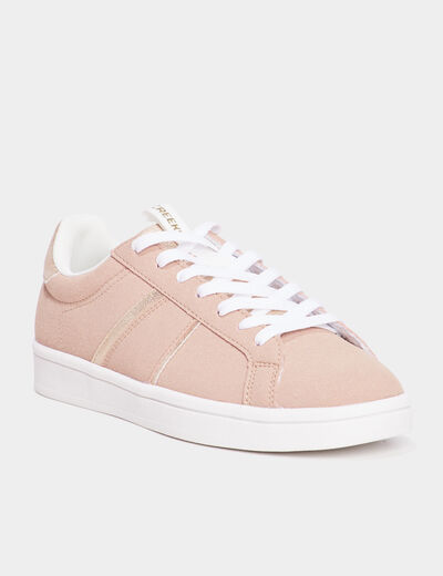 Tennis basses à lacets Creeks rose femme