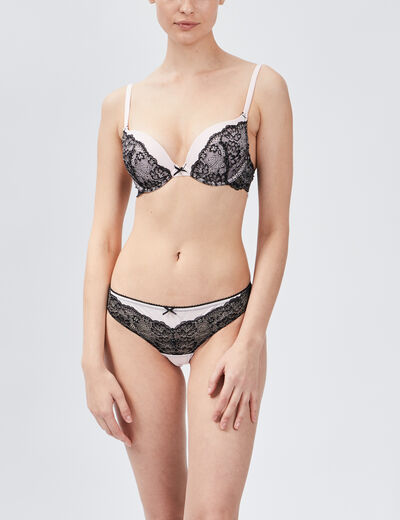 Culotte tanga rose clair femme
