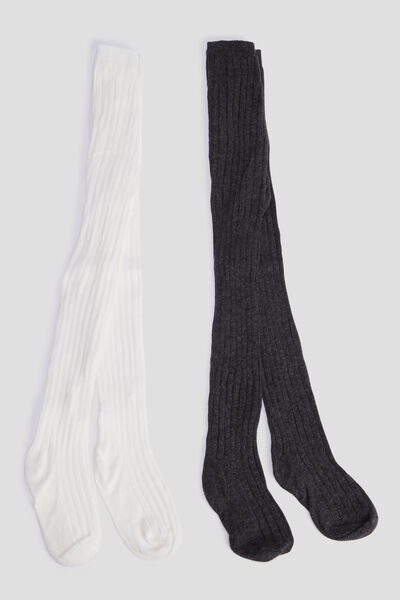 Lot 2 collants multicolore b&eacute;b&eacute; fille