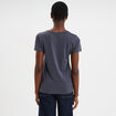 T-shirt col rond manches courtes Creeks bleu foncé femme