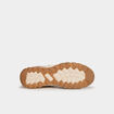 Boots crantées à lacets marron homme