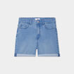 Short en jean slim denim double stone femme