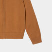 Gilet zipp&eacute; col montant coton camel gar&ccedil;on