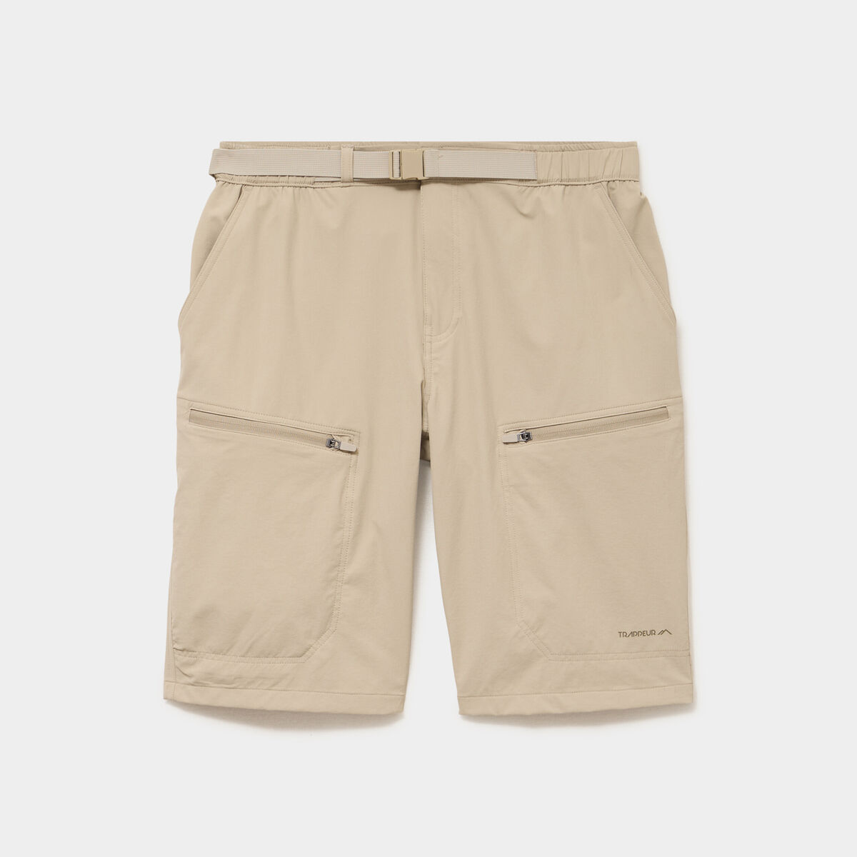 Short de randonn&eacute;e respirant beige homme