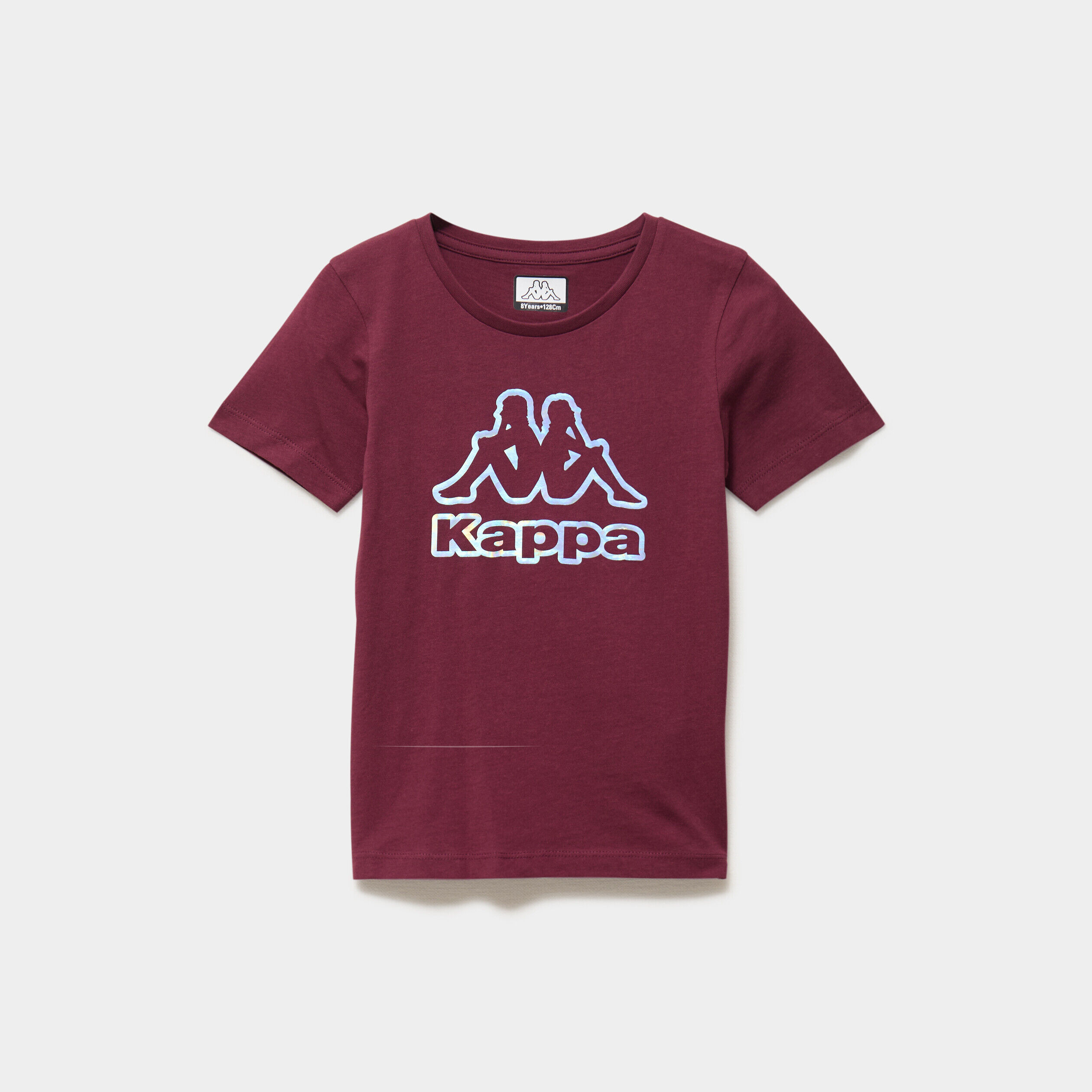 T-shirt manches courtes coton Kappa bordeaux fille
