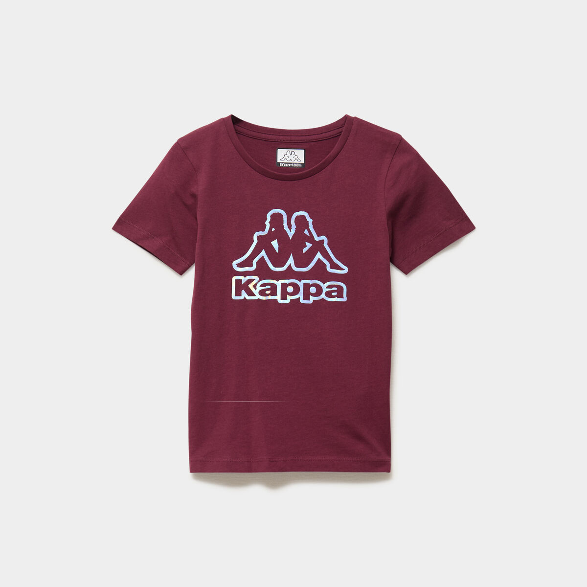 T-shirt manches courtes coton Kappa bordeaux fille