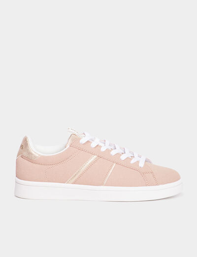 Tennis basses à lacets Creeks rose femme