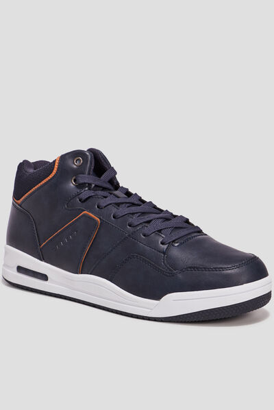 Baskets montantes Creeks bleu marine homme