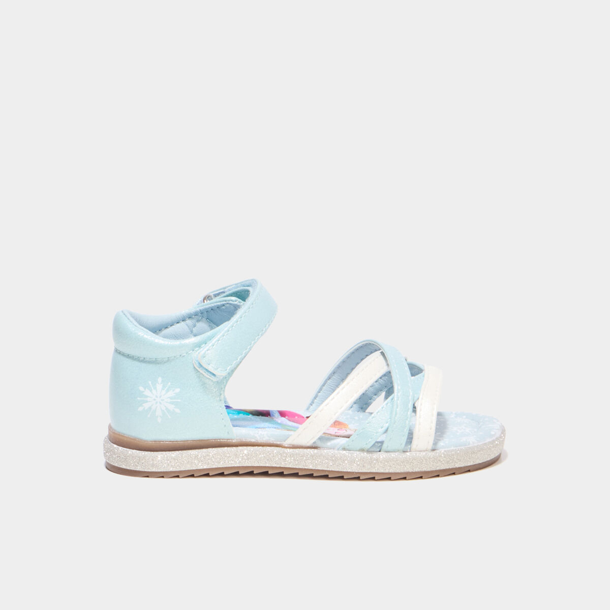 Sandales multibrides Reine des neiges bleu fille