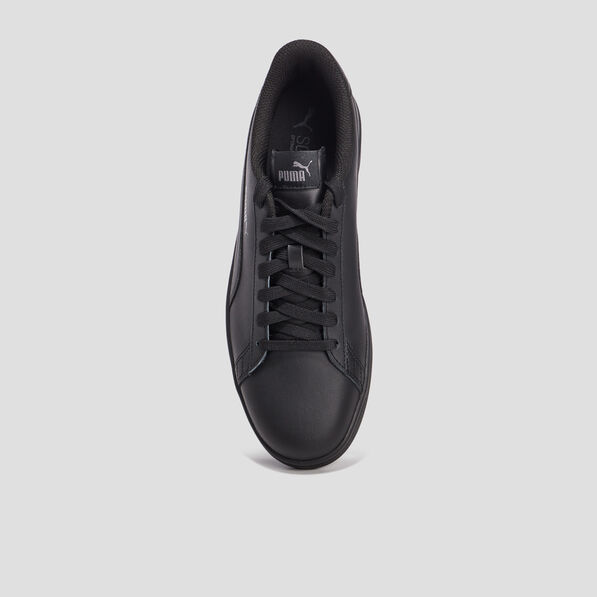 tennis a lacets en cuir puma smash noir homme Tennis à lacets en cuir Puma Smash noir homme