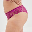 Tanga en dentelle Ingrid violet femme grande taille