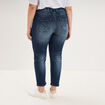 Jean slim taille haute bleu femme grande taille